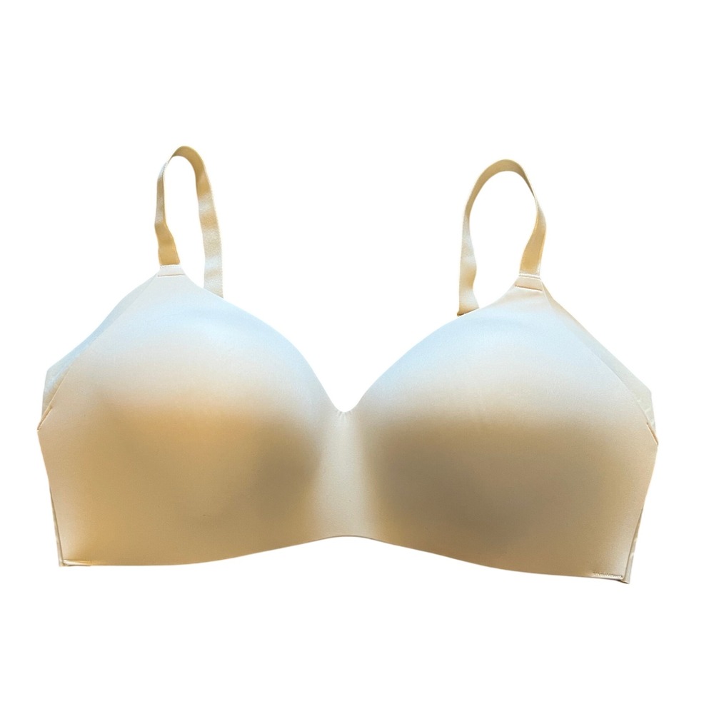Knix WingWoman Wireless Bra Beige Champagne Size 7 Full Coverage Seamless